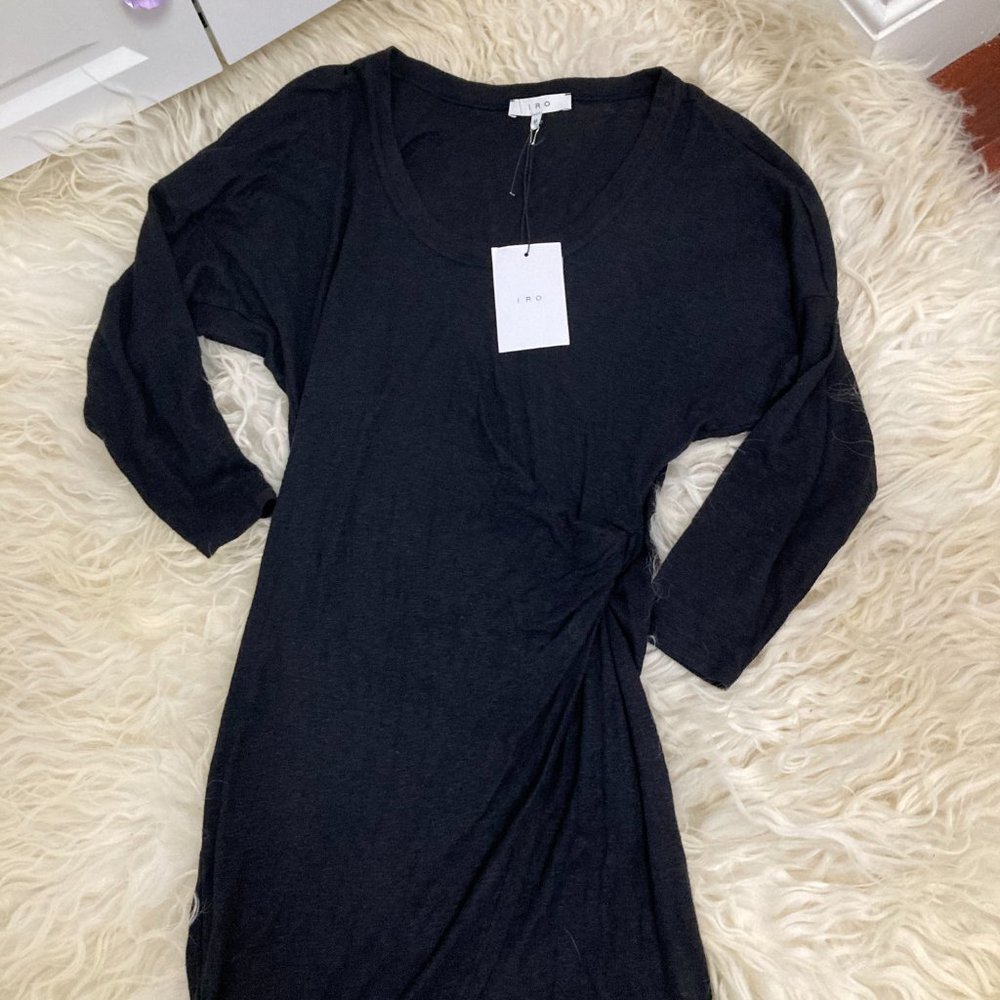 IRO Clarane Gathered Jersey Dress - Picture 6 of 15